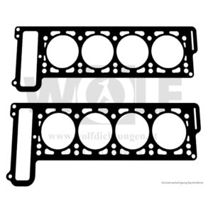 Zylinderkopfdichtungen für Maserati V 8