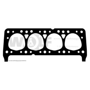 Zylinderkopfdichtung für Opel | Olympia