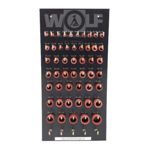 Fiberringe-Sortiment samt Aufhängung 1500-teilig